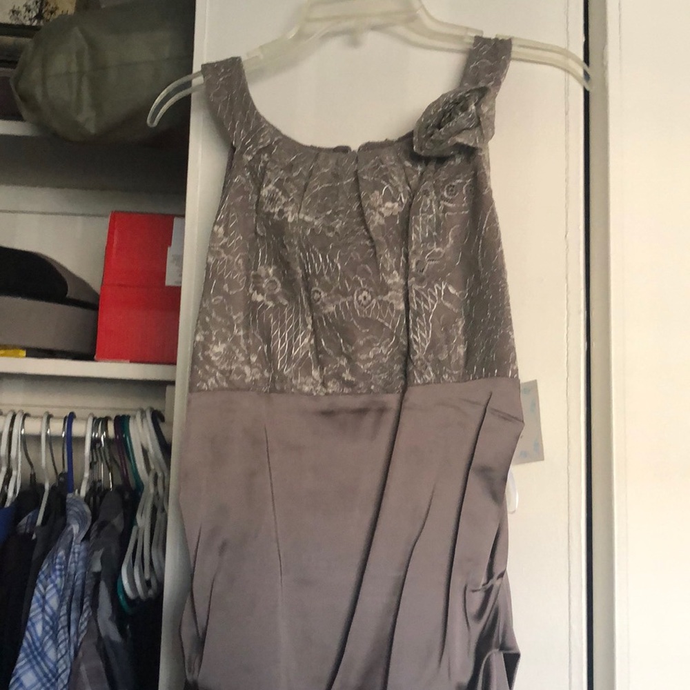 Grey form fitting dress. Brand new!!